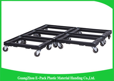 4 koła Heavy DutyPlastic Moving Dolly Duża pojemność Długa żywotność 612 * 412 * 145mm