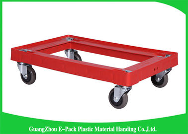 4 koła Heavy DutyPlastic Moving Dolly Duża pojemność Długa żywotność 612 * 412 * 145mm