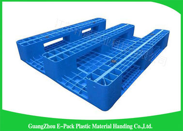 1200 * 800 mm Niebieskie plastikowe palety z trzema prowadnicami, plastikowe palety z płozami Virgin HDPE