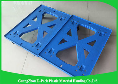 750 * 570 * 175 mm Plastikowa ruchoma paleta Dolly Heavy Duty Cztery koła 100% PP