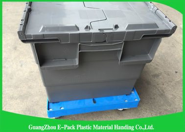 4 koła Heavy DutyPlastic Moving Dolly Duża pojemność Długa żywotność 612 * 412 * 145mm