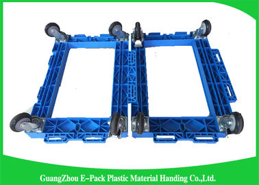 Składana Dolly Heavy Duty, ruchomy sprzęt Dolly Plastikowa rama z kółkami PU