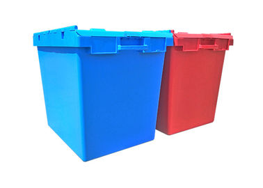750 * 570 * 625 mm Pojemnik z dołączonymi pokrywkami / Plastikowe pudełko do zagnieżdżania logistycznego