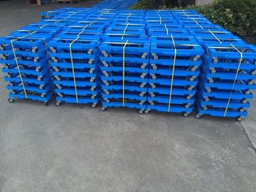 Transport Plastikowe wózki do załadunku z 3 calowymi kółkami hamulcowymi PU