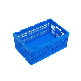 600 * 400 * 250 mm Plastikowe składane skrzynie Virgin PP Solidne dno Trwałość