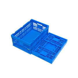 600 * 400 * 250 mm Plastikowe składane skrzynie Virgin PP Solidne dno Trwałość