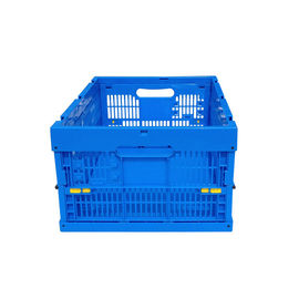 600 * 400 * 250 mm Plastikowe składane skrzynie Virgin PP Solidne dno Trwałość