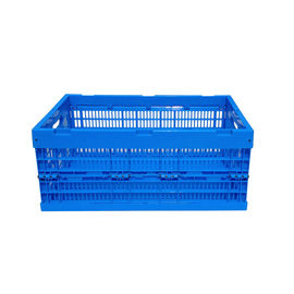 600 * 400 * 250 mm Plastikowe składane skrzynie Virgin PP Solidne dno Trwałość