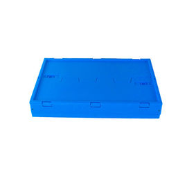 Dołączone pokrywy Plastikowe składane skrzynie 600*400*265 mm Solidne dno z siatki Korpus