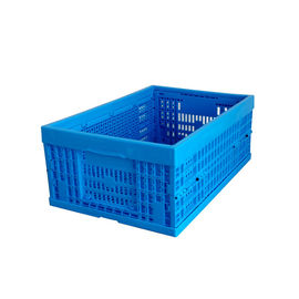 Załadunek świeżej żywności Plastikowe składane skrzynie Struktura siatki 600 * 400 * 240 mm