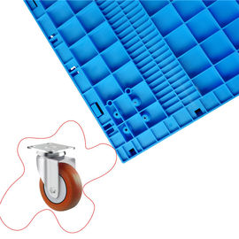 750 * 580 mm Większe plastikowe składane kontenery logistyczne z wygodnymi kółkami
