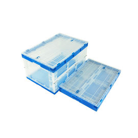 Plastikowe składane pudełka z serii 650 * 440 mm Dołączone pokrywy Układanie w stos