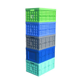 Ładowność 30 kg Składane pojemniki do układania w stos Virgin PP Seria 600 * 400 mm