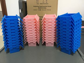Mały rozmiar 120 * 80 * 60 mm Plastikowe pudełka do pakowania w stosy Dołączone pokrywy
