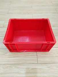 Virgin Plastic Red Euro Stacking Containers 400 * 300 mm Opcja sortowania przenośników taśmowych