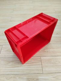 Virgin Plastic Red Euro Stacking Containers 400 * 300 mm Opcja sortowania przenośników taśmowych