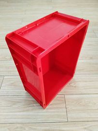 Virgin Plastic Red Euro Stacking Containers 400 * 300 mm Opcja sortowania przenośników taśmowych