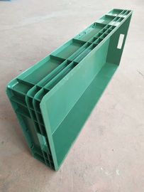 Pudełka do układania w stos z polietylenu Euro Virgin 900 * 400 * 120 mm Wzmocnienie wewnątrz do stabilnego przechowywania przegrody ładunkowej