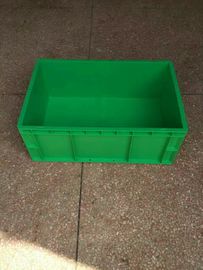 Virgin polietylenowe zielone plastikowe pojemniki do układania w stosy 600 * 400 * 230 mm Standardowy przenośnik i system sortowania