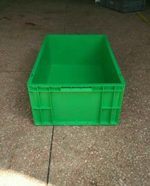 Virgin polietylenowe zielone plastikowe pojemniki do układania w stosy 600 * 400 * 230 mm Standardowy przenośnik i system sortowania