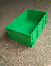 Virgin polietylenowe zielone plastikowe pojemniki do układania w stosy 600 * 400 * 230 mm Standardowy przenośnik i system sortowania