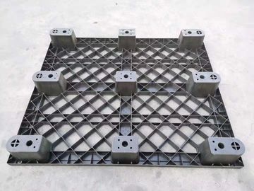 Wzmocnione HDPE 1200 * 1000 Mm czarne plastikowe palety
