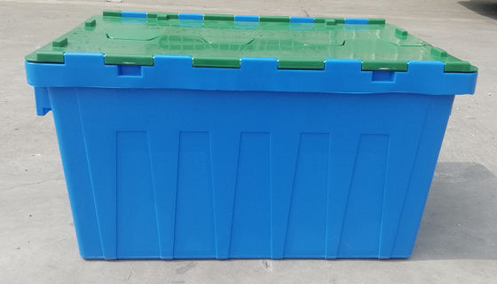 Dostosowanie 35 kg Ładowanie plastikowej skrzynki z dołączonym pojemnikiem z pokrywką Zagnieżdżanie w stosie