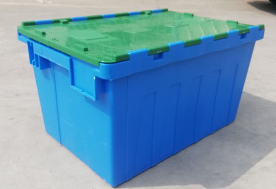 Dostosowanie 35 kg Ładowanie plastikowej skrzynki z dołączonym pojemnikiem z pokrywką Zagnieżdżanie w stosie