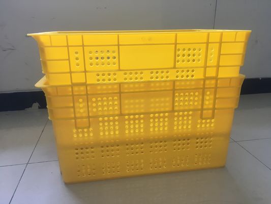 600 * 400 mm Plastikowe skrzynie na owoce i warzywa Układane w stosy Dystrybucja obrotu