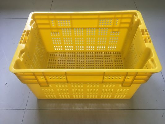 600 * 400 mm Plastikowe skrzynie na owoce i warzywa Układane w stosy Dystrybucja obrotu