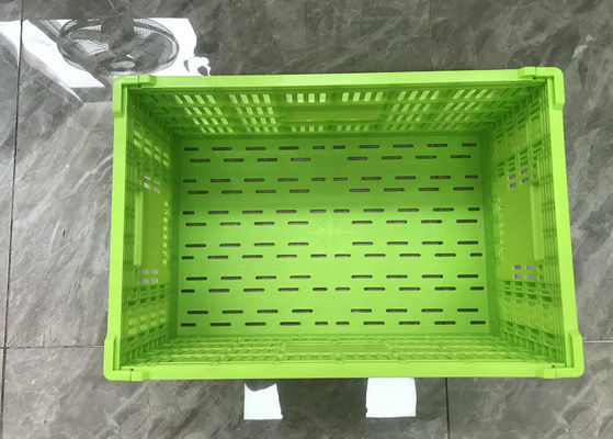 Wytrzymałe plastikowe składane skrzynki na warzywa 600 * 400 * 300 mm