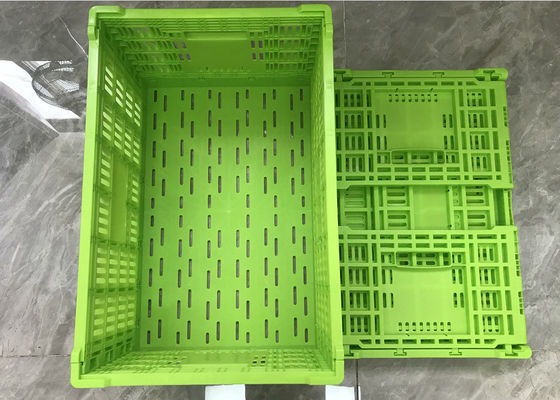 Plastikowe skrzynie na owoce i warzywa klasy spożywczej Virgin PP o wysokości 300 mm