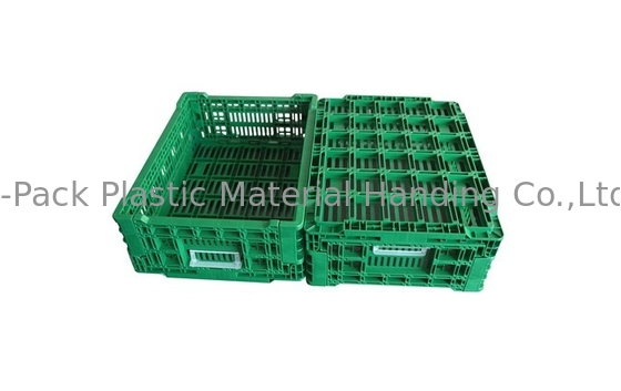 Warzywa Składana plastikowa skrzynia Przemysłowe skrzynie do przechowywania owoców 400 * 300 * 140 mm
