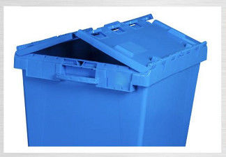 Sorting System 172L Plastic Attached Lid Containers Warehouse Storage