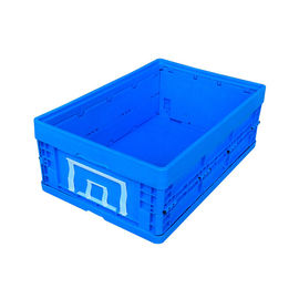 Stabilne niebieskie składane plastikowe pojemniki / składane plastikowe skrzynie