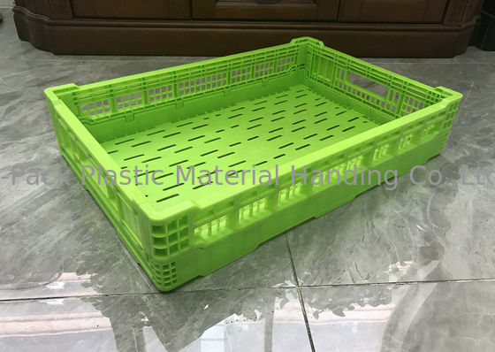 Przechowuj 600 * 400 * 120 mm Plastikowe skrzynki na owoce i warzywa Drukowanie logo